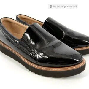 Naturalizer Loafers Womens Size 9W Black Patent Slip-On Lightweight Shoes
